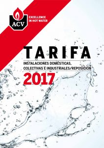 ACV Tarifa 2017 Calderas